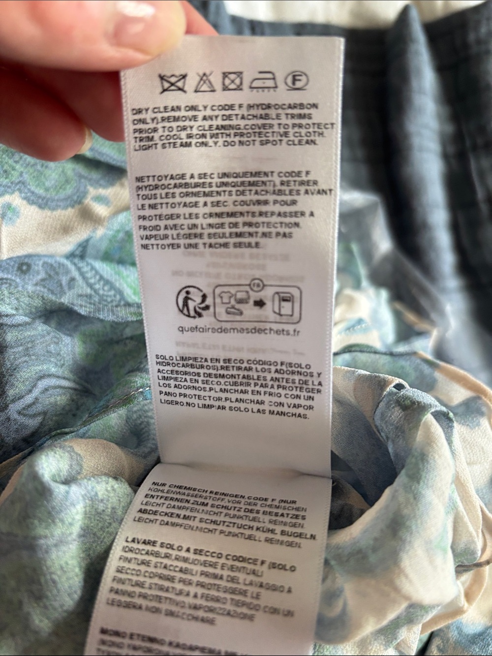 Zimmermann Cream and Light Blue Paisley Long-Sleeve Maxi Dress - Picture 13 of 13
